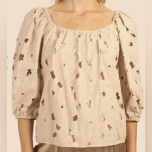 Trina Truck lace top. Size Small. Lace cutwork floral design. Great condition